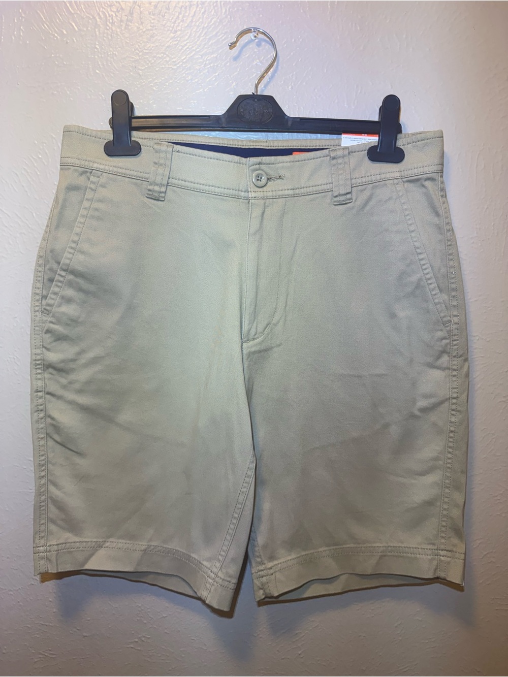 St. John's Bay Light Khaki Flat-Front Shorts
